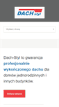 Mobile Screenshot of dach-styl.com.pl